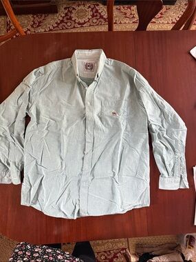 Cinch Men's Light Mint Green Button-Down Shirt